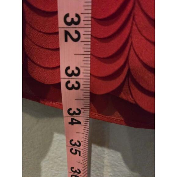 Ted Baker Glana Women's Red Cap Sleeve Circle Hem Mini Dress Size 2 - Picture 5 of 9